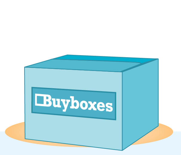 blue Buyboxes shipping box
