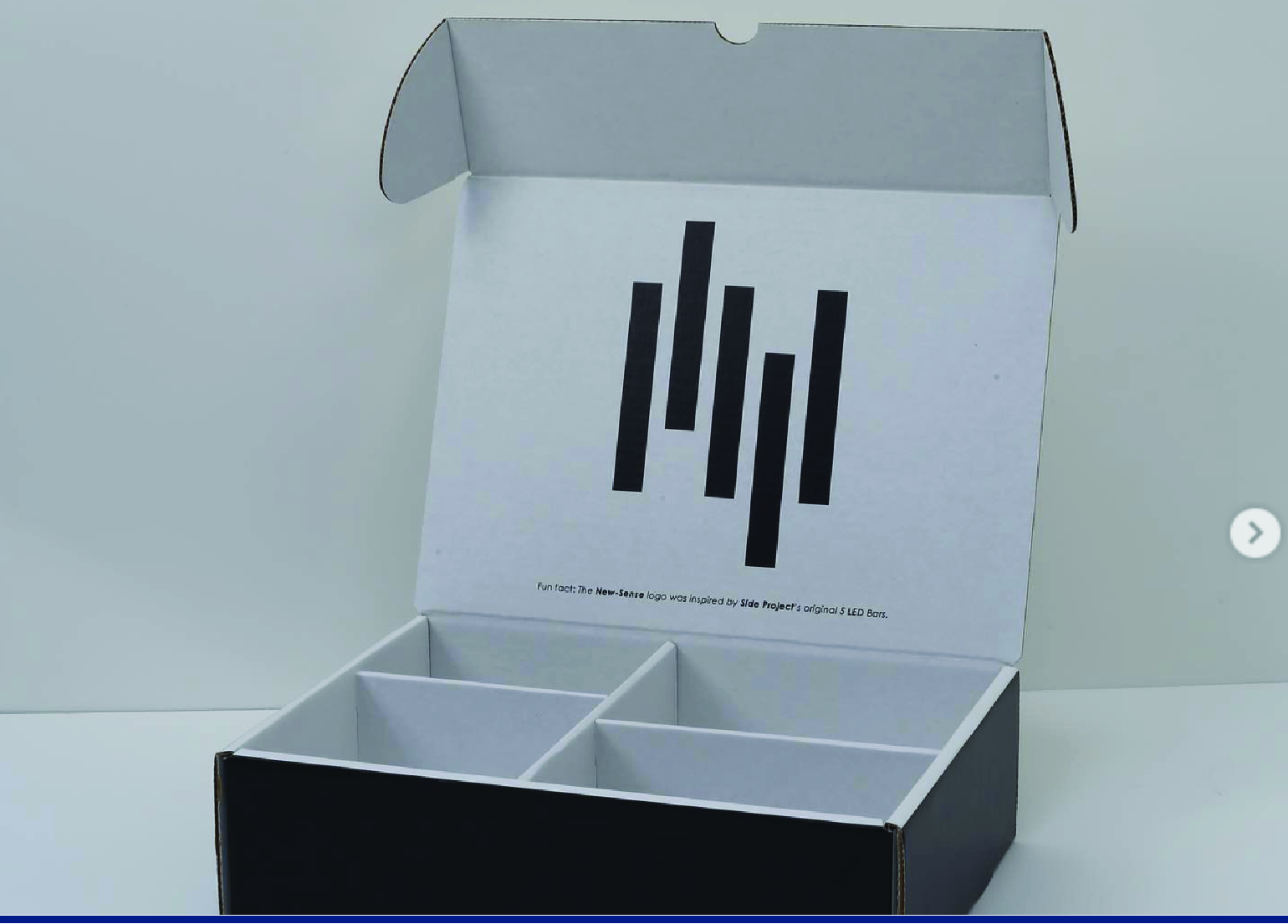 a dim blue colored box with a bar chart on the inside