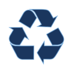 blue recycle icon